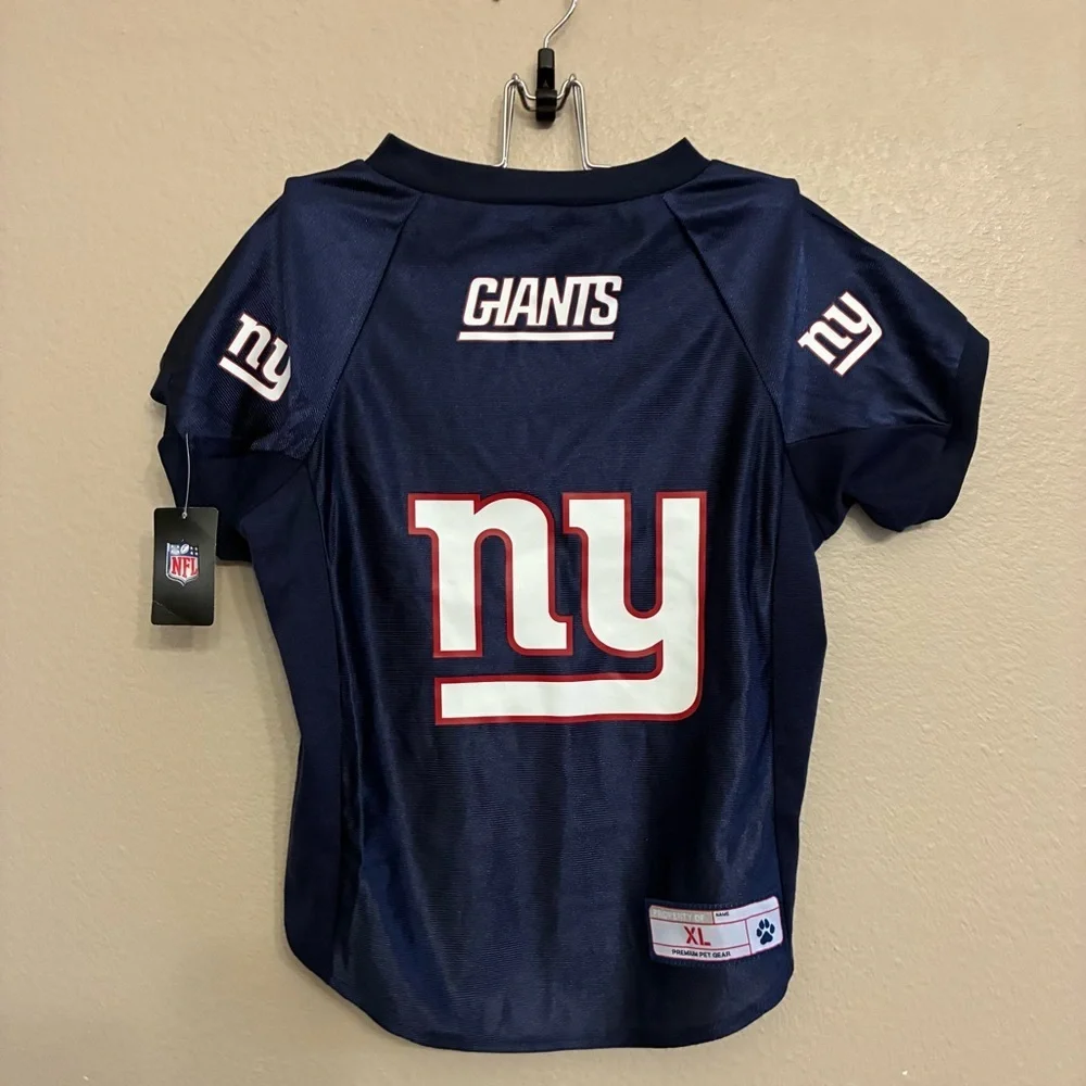 Littlearth Premium Pet NFL New York Giants Stretch Dog  Jersey Size XL